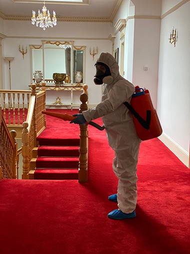House cleaning and disinfection by Amazing Services London certified fogging technician
